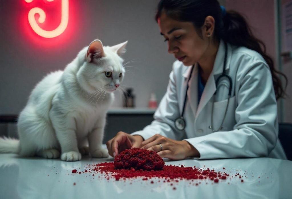 blood in cat stool