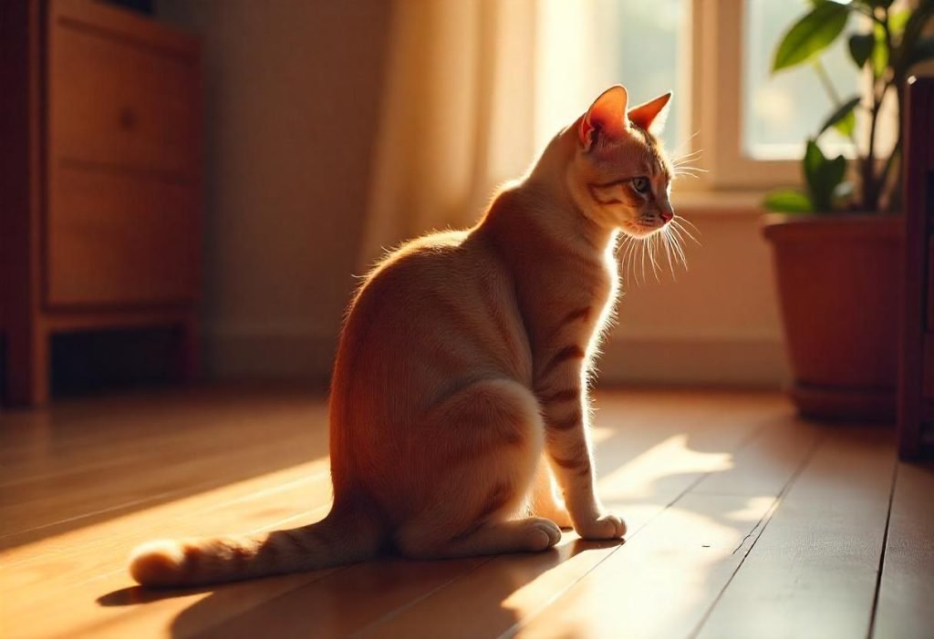 why is my cat thin at the back end