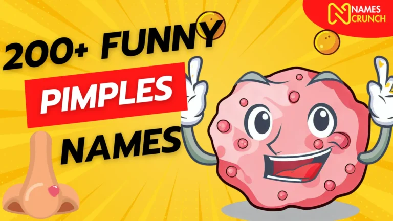 200+ Funny Names for Pimples