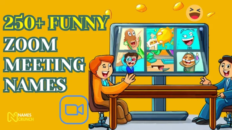 250+ Funny Zoom Meeting Names
