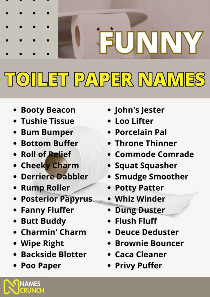 Funny Toilet Paper Names