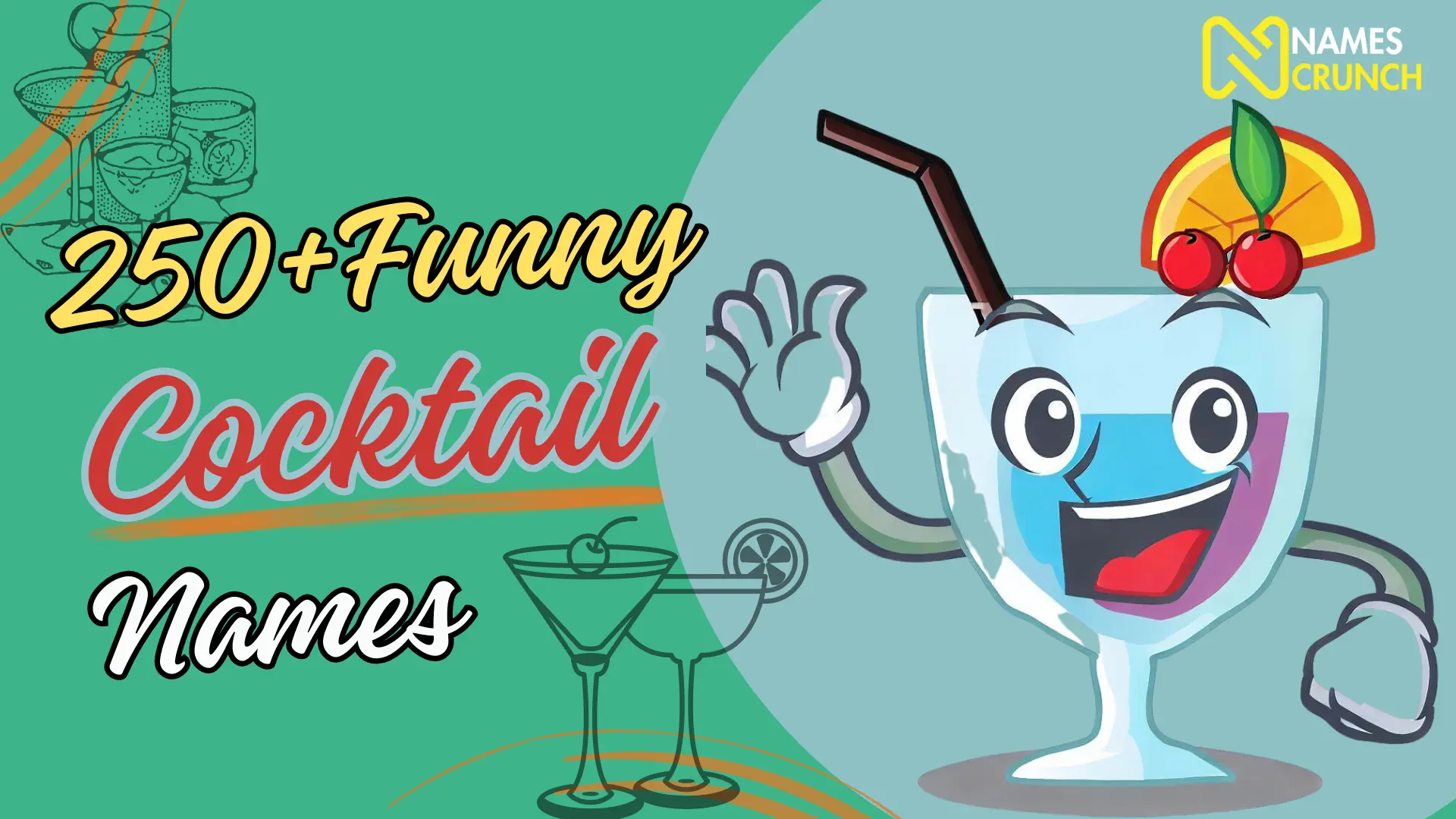 250+Funny Cocktail Names-names pursuit
