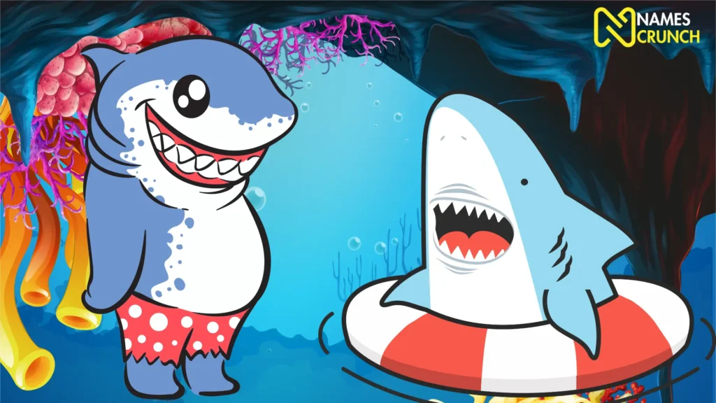 Funny Female Shark Names - Infographic by Names Crunch