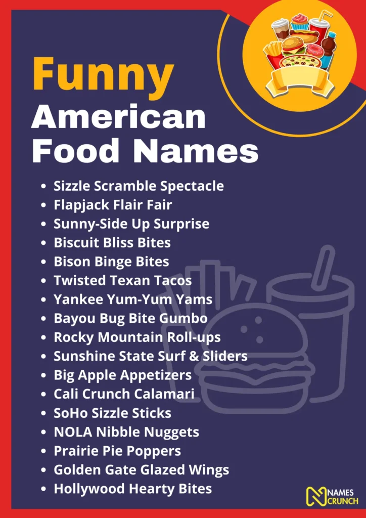 Funny American Breakfast Food Names