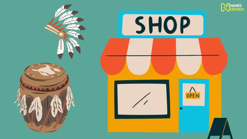 Funny Native American Store Names - Infographic by Names Crunch