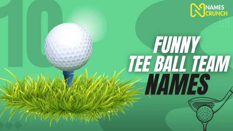 Funny Tee Ball Team Names