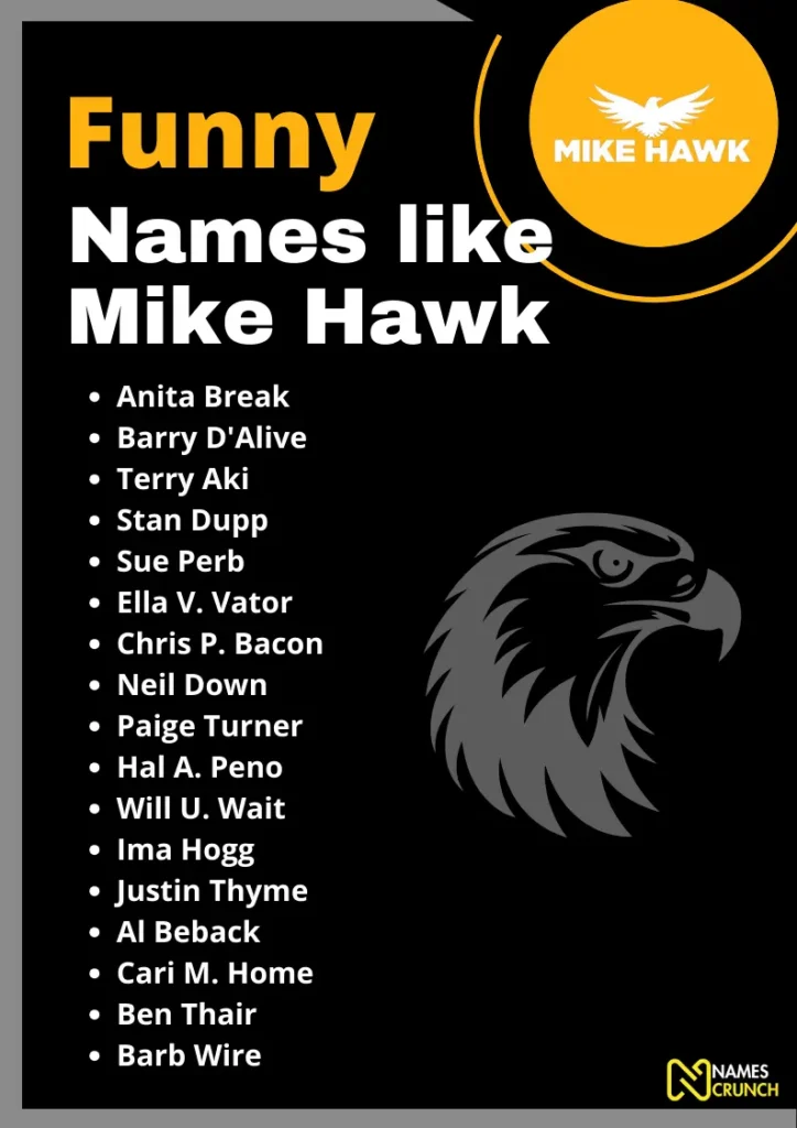 funny names like Mike Hawk infographic-names crunch