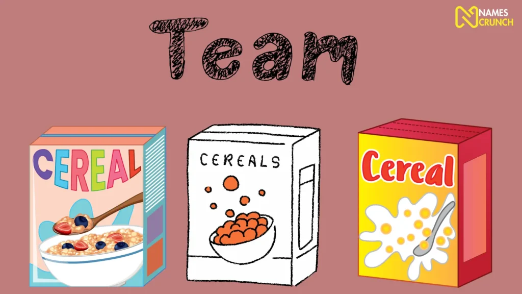 Funny Cereal Team Names