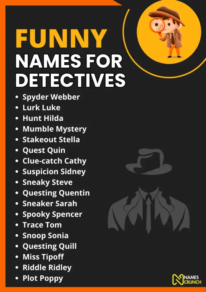 Funny Names for Detectives infographic