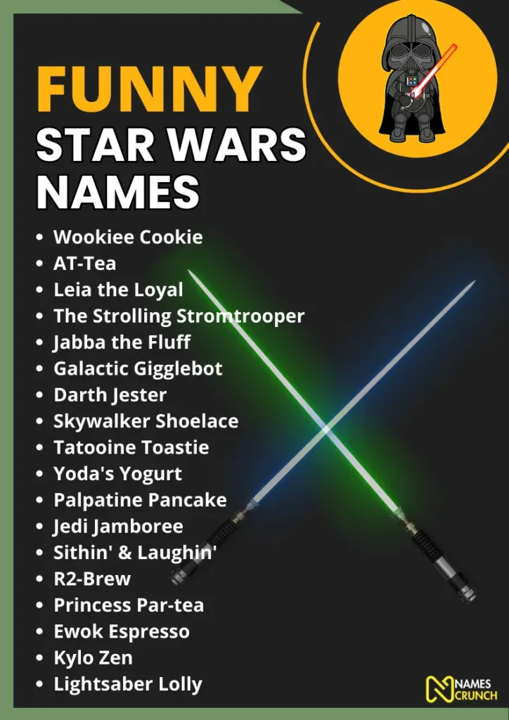 Funny Star Wars Names infographic