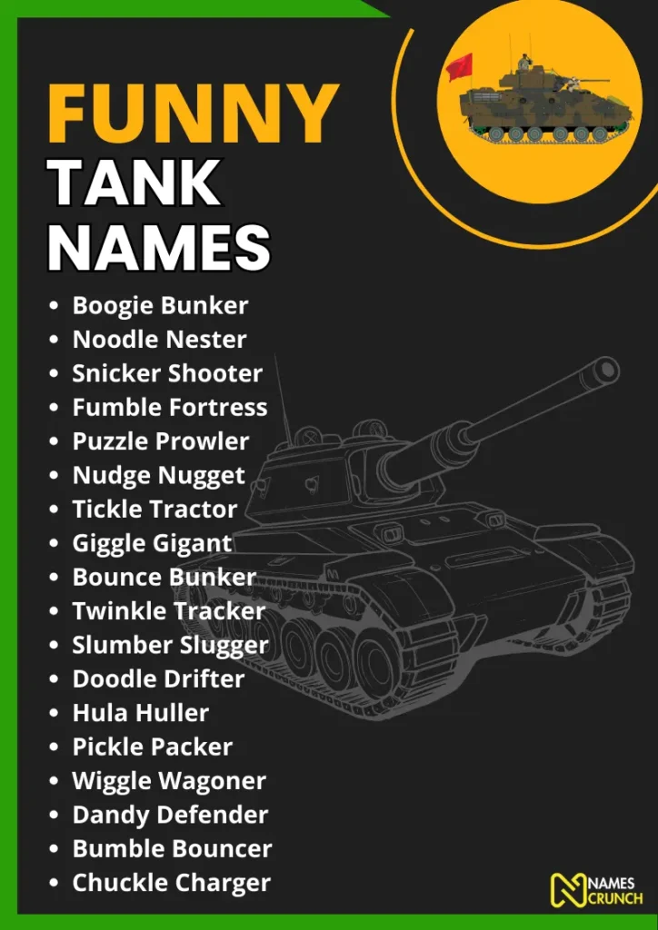 Funny Tank Names infographic
