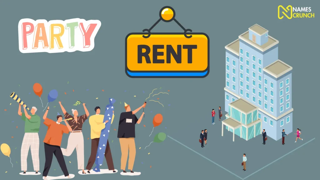 Funny party rental company names