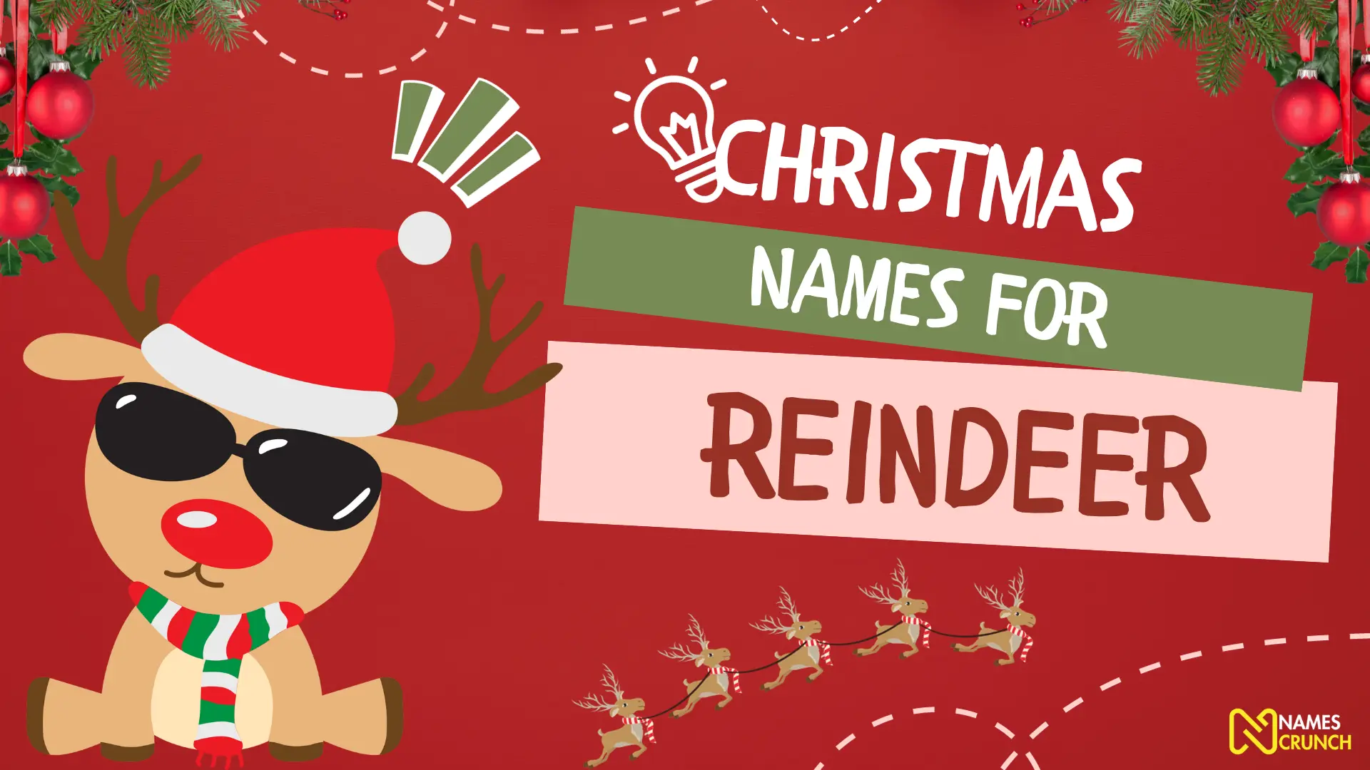 Christmas names for reindeer- names crunch