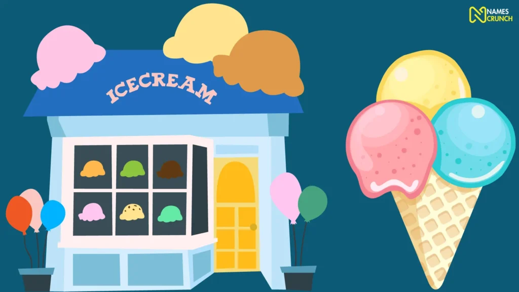 Funny Ice Cream Shop Names Ideas List