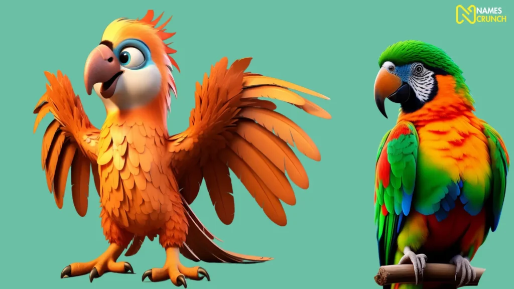 Color-Inspired Parrot Names
