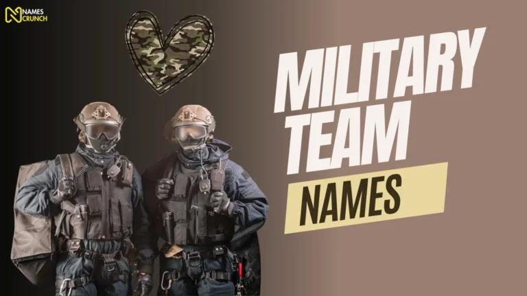 Military Team Names