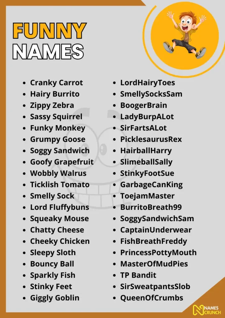 Funny Names infographic