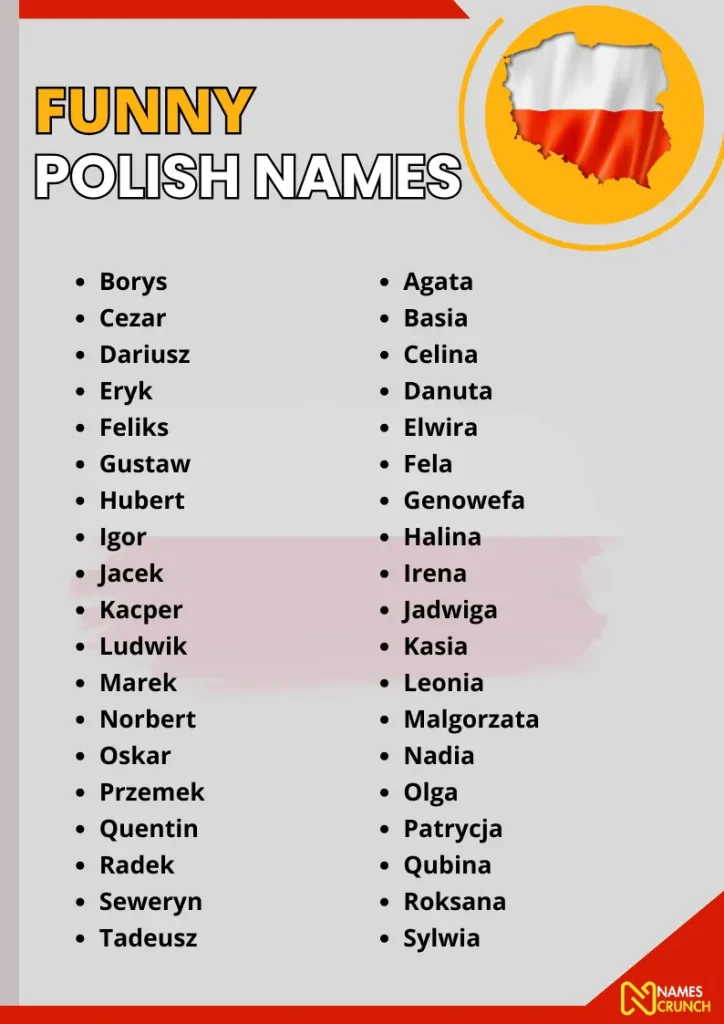 Funny Polish Names infographic