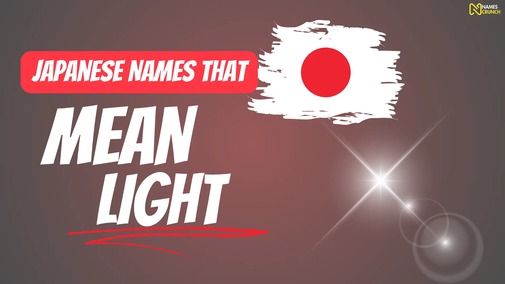 Japanese Names That Mean Light