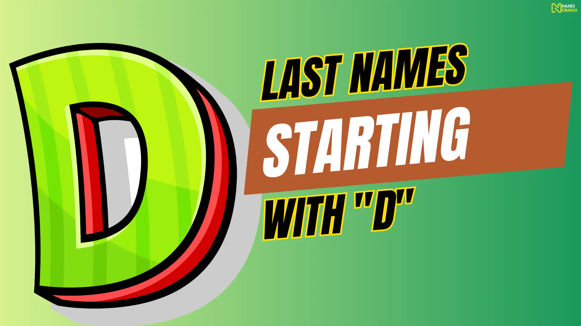 Last Names Starting with D