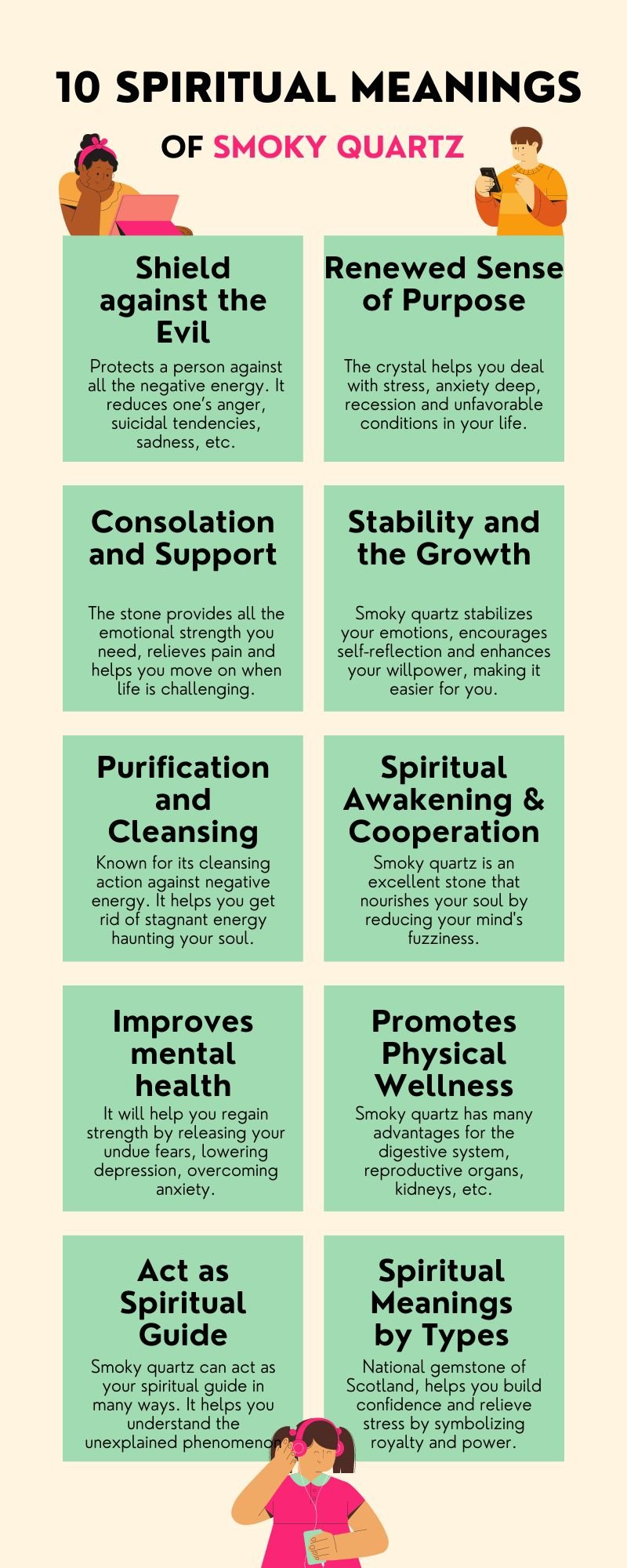 10 Spiritual Meanings of Smoky Quartz