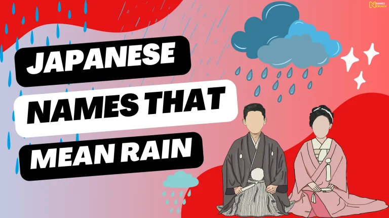 Japanese Names That Mean Rain