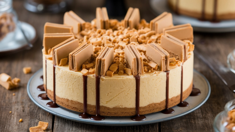 Easy to Make No-Bake Butterfinger Cheesecake