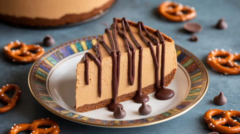 No-Bake Peanut Butter Pretzel Cheesecake Recipe