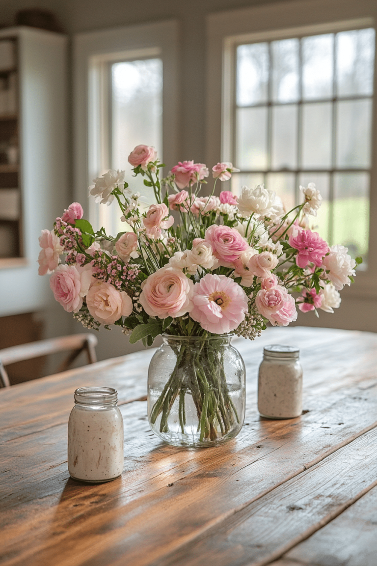 29 Farmhouse Spring Home Decor Ideas to Celebrate the Season with Rustic Charm