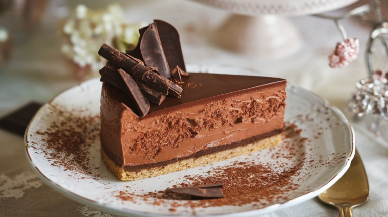 Sumptuous No-Bake Chocolate Bourbon Cheesecake