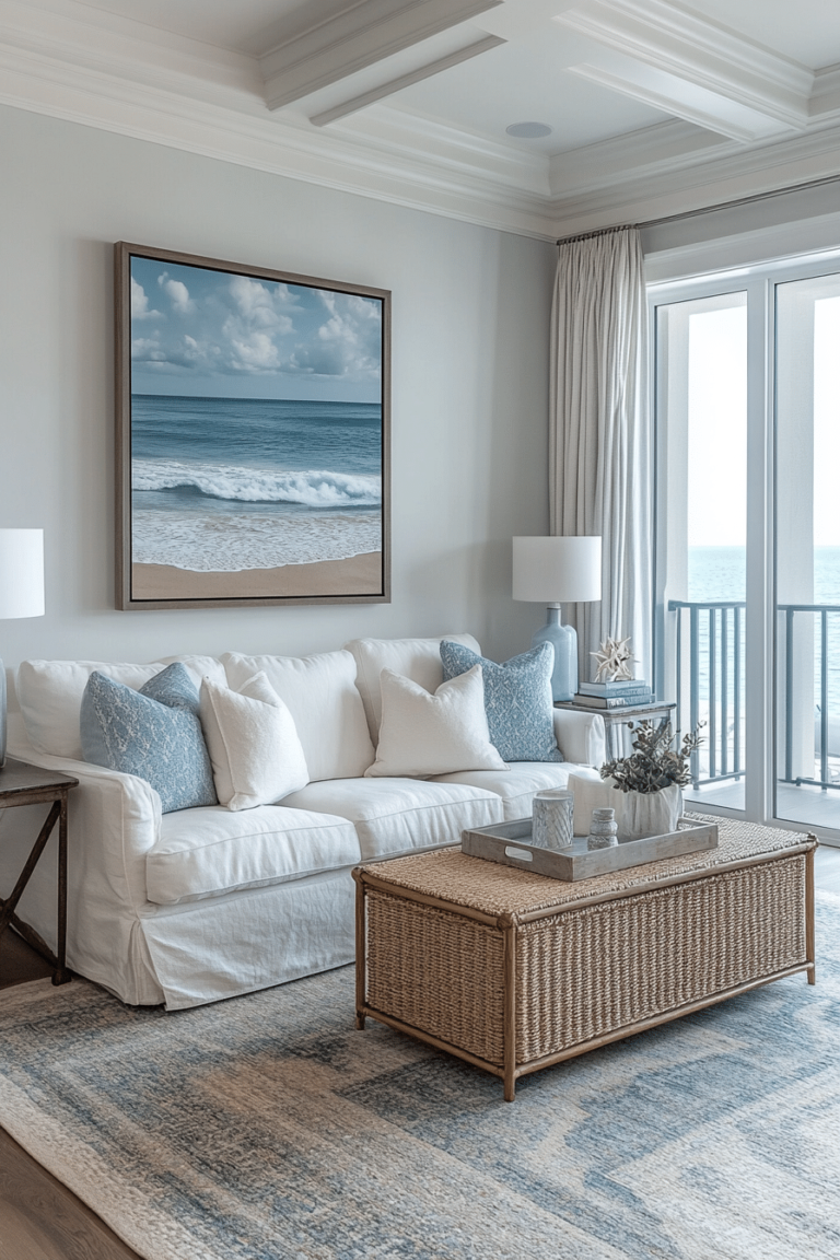 29 Coastal Living Rooms to Fill Peaceful Energy of the Sea to Your Space