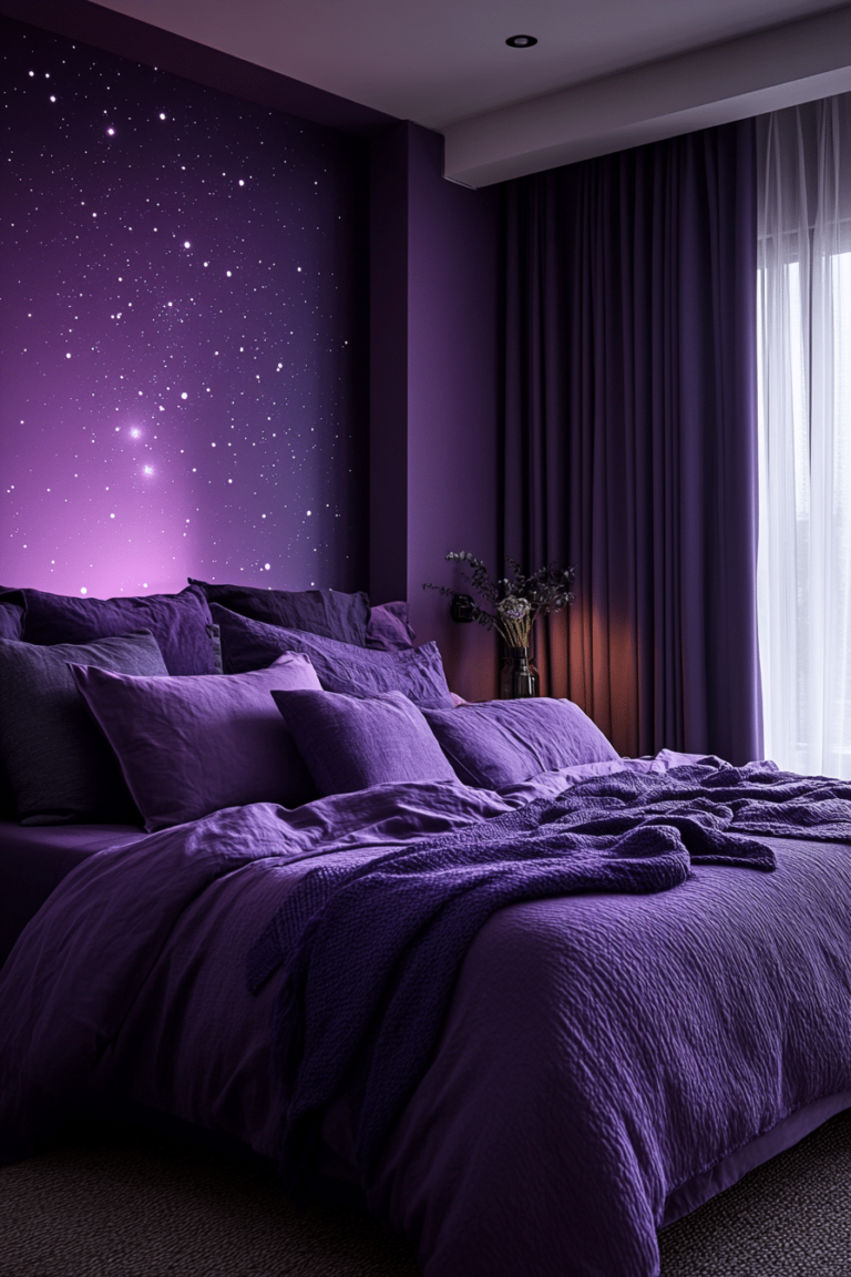 25 Purple Earthy Bedroom Ideas to Make Your Space with Colorful