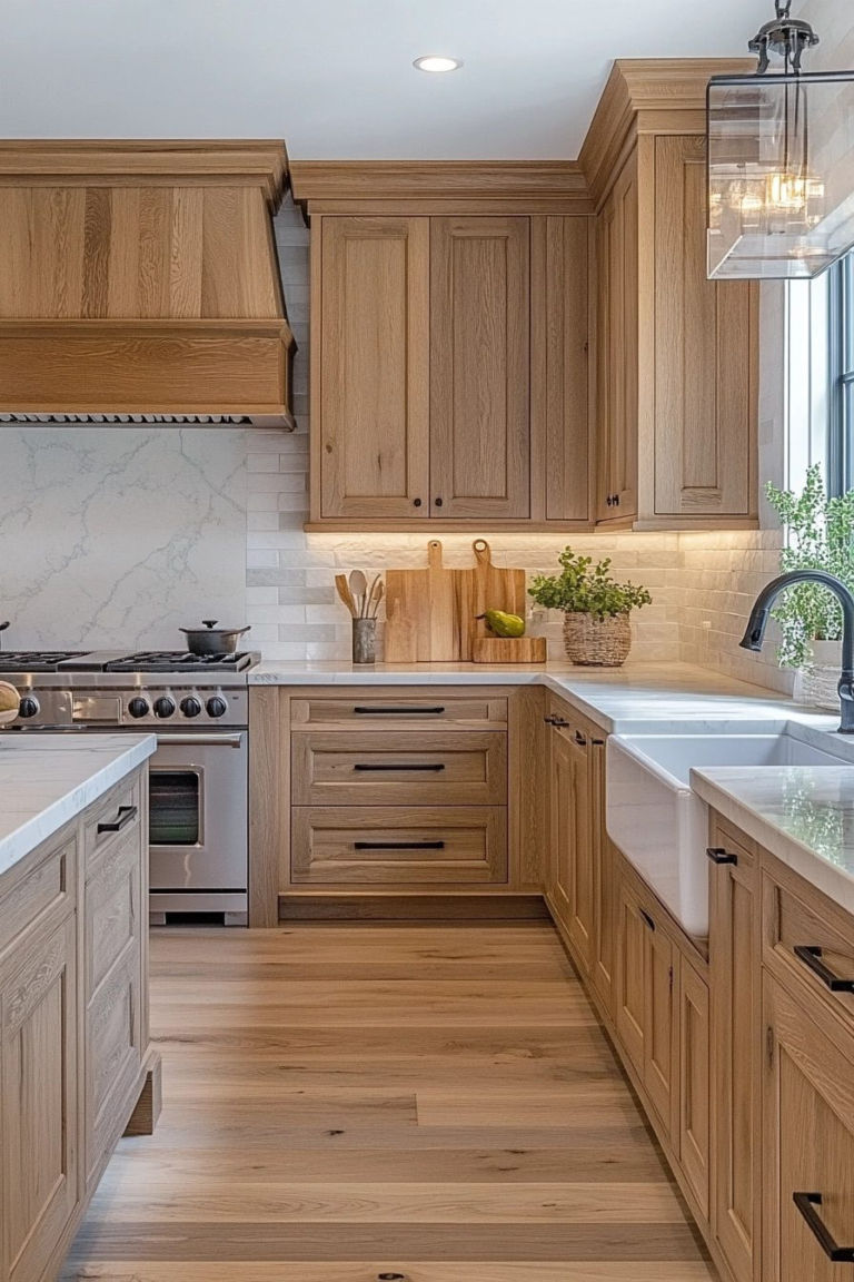 19 Oak Kitchen Cabinets That Showcase the Beauty of Natural Wood