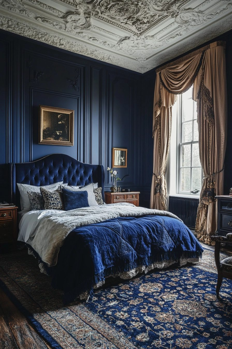 29 Navy Blue Boho Bedroom Ideas for a Bold and Relaxing Space