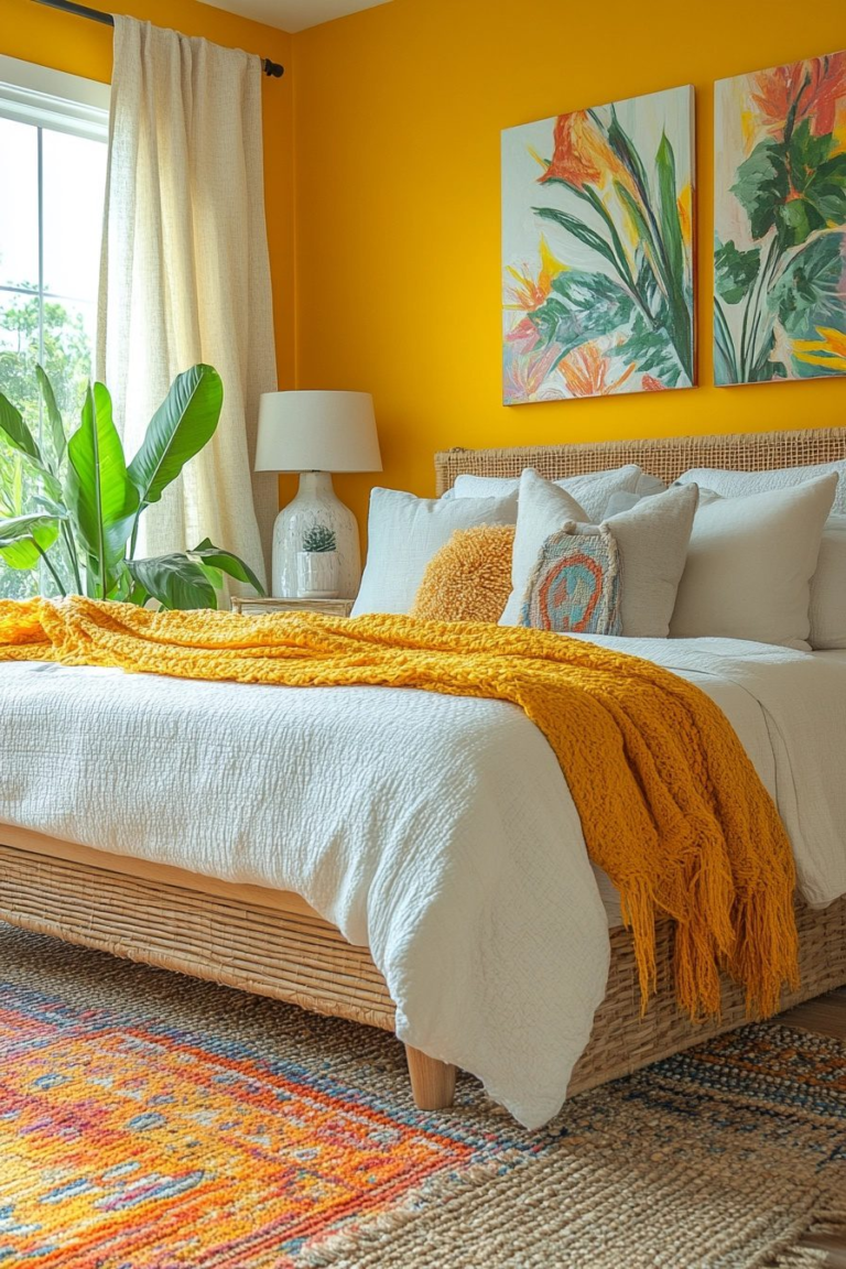 29 Yellow Boho Bedroom Ideas for a Bright and Cheerful Retreat